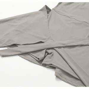 Venta al por mayor logotipo personalizado de alta calidad ropa deportiva de una pieza transpirable Casual Fitness corto espalda descubierta vestido de yoga para las mujeres - Product Image 6