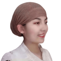 Gorro étnico musulmán personalizado para hiyab, con banda para rastas, gorro para cabello largo, tela de malla, ecológico y transpirable