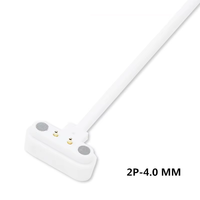 Chargeur magnétique à ventouse en forme de T pour toutes les montres intelligentes Micro-USB 2P-2.5Mm et 2P-4.0Mm avec protection de veste TPE incluse
