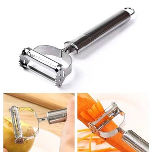 Stainless Steel 2 In 1 Multi Functional Peeler Double Headed For <b>Fruit</b> <b>Vegetable</b> Potato Melon Kitchen <b>Tool</b> - Product Image 2
