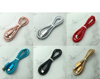 Kabel Ponsel USB Ke Type-C Berkualitas Tinggi, Anyaman Nilon, Konduktor Tembaga Murni, Pengisian Cepat & Transfer Data 1M/2M/3M untuk Penggunaan Kamera