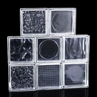 Briques en cristal colorées Bricks150 * 150*50mm carrés en cristal personnalisés par usine