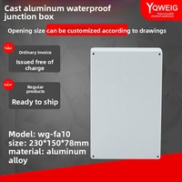 Boîtier en aluminium moulé sous pression avec revêtement en poudre FA10, boîte de jonction 230x150x78mm, boîte de scellement et de câblage extérieure, Chine continentale