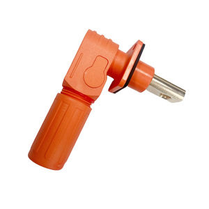 Connecteur haute tension monophasé ADB Edinburgh 200A, contact en cuivre orange, isolateur PA66 pour armoires de stockage d'énergie - Product Image 1