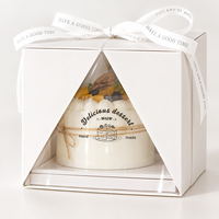Boîte cadeau pour gâteau avec fenêtre transparente et nœud en ruban, emballage pour desserts de boulangerie, gâteaux d'anniversaire et cadeaux de fêtes