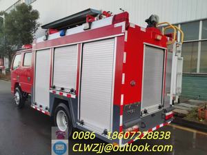 Nouveau camion-citerne de pompiers diesel 4x2, capacité du réservoir de 2 tonnes, norme d'émission EURO 5, fabriqué en Chine, à vendre - Product Image 4