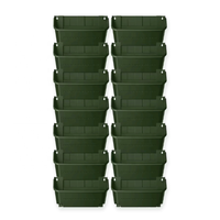 Kit de jardin vertical modulaire en plastique à faire soi-même avec système d'irrigation et de drainage automatique pour une utilisation en intérieur/extérieur et dans les centres commerciaux