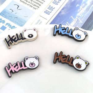 สติกเกอร์เรซิ่นรูปหมีการ์ตูนน่ารัก สำหรับตกแต่งเคสมือถือ DIY เครื่องประดับ - Product Image 1