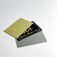 Carte de visite professionnelle en métal RFID NFC personnalisée, carte de contrôle d'accès, programmable et imprimable