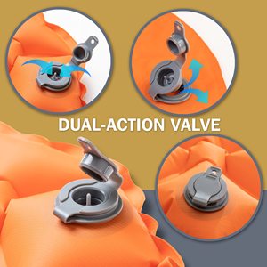 Ultralight yürüyüş sırt çantası su geçirmez şişme uyku yatak açık kamp uyku pedi Mat 40D naylon özelleştirilmiş renk - Product Image 3