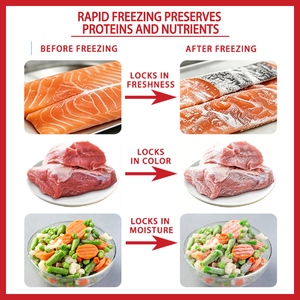 Congelatore Industriale Durevole a Congelamento Rapido con Controllo Intelligente per la Lavorazione di Alimenti Congelati, Ravioli e Prodotti <span class=keywords><strong>da</strong></span> <span class=keywords><strong>Forno</strong></span> - Product Image 5