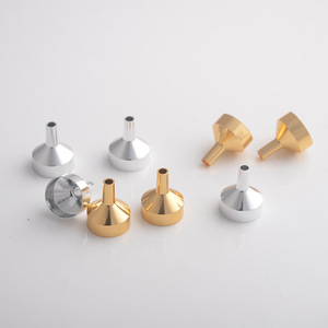 Metal <b>Mini</b> Funnel 5Mm Exit Width Silver Gold Cosmetic Packaging Tool For <b>Perfume</b> Toner Lotion Dispensing - Product Image 1