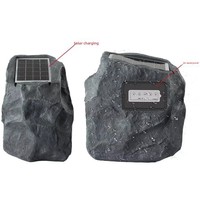 Nouvelle enceinte solaire de simulation de pierre, audio haute fidélité, étanche, anti-poussière et anti-chute, pour extérieur, avec batterie au lithium 5.0 30W