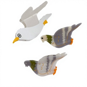 Yi YHJ Women's Stock Hair Accessories Fun Cartoon Bird Animal Design Large Acetate Hair Clips Custom Claw Fast Delivery Daily - Product Image 3