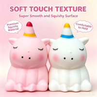 Grandes peluches licorne souples à remontée lente, jouets anti-stress à presser, adorables animaux de dessin animé, jouets sensoriels pour enfants, cadeau