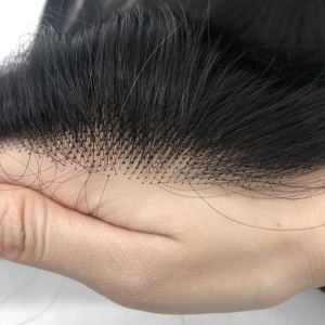 BOZHEN Topper con Base in Pizzo HD Invisibile, Attaccatura Naturale, 100% Capelli Umani Remy, <span class=keywords><strong>Extension</strong></span> a Filo Senza Cuciture, Pre-strapazzato per Attaccatura Naturale - Product Image 5