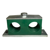 Collier de serrage léger en plastique à deux trous avec plaque de base étendue, pour équipements hydrauliques et machines lourdes