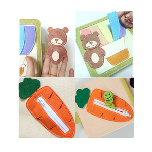 Livre silencieux en feutre <span class=keywords><strong>pour</strong></span> bébés, garçons et filles - Livre d'activités Montessori, jouets sensoriels, jouets éducatifs colorés <span class=keywords><strong>pour</strong></span> les enfants <span class=keywords><strong>de</strong></span> 1 à 6 <span class=keywords><strong>ans</strong></span>, développement - Product Image 4