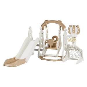 Ensemble de jeu pour enfants avec toboggan, balançoire, panier de basket et but de football, directement de l'usine, sécurisé, pour la maison et le parc - Product Image 5