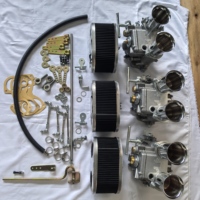Kit de carburateurs FAJS 45DCOE (3 pièces) pour NISSAN 260 280, DATSUN 240Z L24 L26 avec collecteur et liaison de tirage supérieure