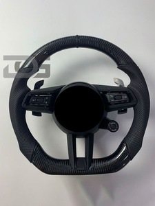 Volant en fibre de carbone authentique pour <span class=keywords><strong>Porsche</strong></span> 911 996 Cayenne 958 718 Boxster 918 Cayman Macans Panamera Taycan <span class=keywords><strong>GT3</strong></span> <span class=keywords><strong>RS</strong></span> 970 - Product Image 2