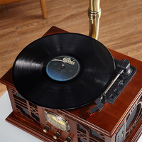 Lanceurs de platine en vinyle, 12 pouces, meilleure qualité, moderne, plateau tournant, boîte en bois, Gramophone