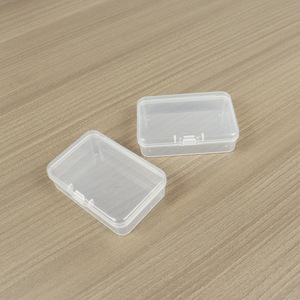 Plastic <b>Storage</b> <b>Box</b> Rectangle 9.5 X 6.5 X 2.6 Cm Transparent Covered Jewelry <b>Box</b> <b>Small</b> Parts Organizer Container - Product Image 4