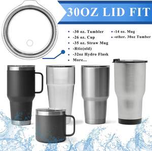 Pour <span class=keywords><strong>Yeti</strong></span> Rambler 30 oz gobelet couvercle de remplacement 14 oz tasse 35 oz tasse de paille sans BPA jetable Ozark Trail ancien Style RTIC gobelet - Product Image 5