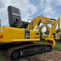 Excavatrice sur chenilles Komatsu PC240 d'occasion, haute efficacité énergétique, hydraulique d'origine, à vendre