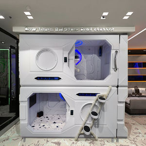 Diseño de cápsula espacial japonesa individual moderna, cama ignífuga para <span class=keywords><strong>Hotel</strong></span>, hostal, escuela, dormitorio, apartamento de Hospital, Panel de madera hecho - Product Image 4