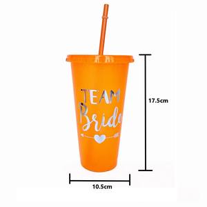 Vente en gros d'usine, <span class=keywords><strong>gobelet</strong></span> en plastique de 24 oz avec paillettes argentées, cadeau de fête, <span class=keywords><strong>gobelet</strong></span> inspirant avec paille et couvercle pour collègue, ami - Product Image 2