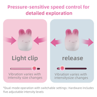 Luftdruck-Sensor-Vibrationsmassagegerät, Rabbit-Vibrator, Beinklemme mit Einstellbarer Frequenz, Klitoris-Stimulations-Masturbator