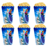 Petites boîtes pliables manuelles mignonnes pour popcorn et nuggets de poulet, fournitures pour fêtes d'anniversaire d'enfants, décorations pour la Saint-Valentin