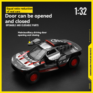 Modèle de voiture miniature en métal authentique sous licence CCA 1:32 aodi RS <span class=keywords><strong>Q</strong></span> <span class=keywords><strong>e</strong></span>-<span class=keywords><strong>tron</strong></span>, modèle de voiture de rallye, jouet, ornement, décoration, modèle d'exposition, artisanat - Product Image 4