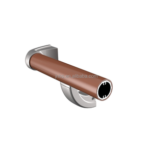 PVC bội đường sắt gỗ màu bệnh viện hành lang lan can bệnh viện bệnh viện bảo vệ tường đường ray - Product Image 3