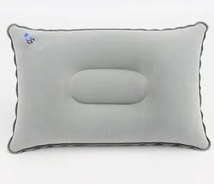 Custom di campeggio esterna che si affolla piazza cuscino pisolino gonfiabile air cuscino di viaggio del commercio all'ingrosso affollamento cuscino gonfiabile