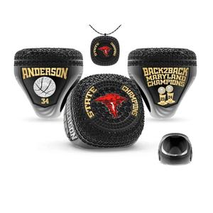 Offre Spéciale personnalisé personnaliser son propre logo métal Astros Lakers Softball enfants bague de championnat de baseball - Product Image 2