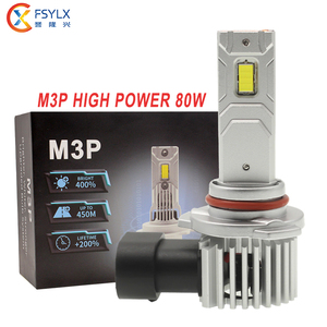 FSYLX M3P Plug Play 80W LED faro 3570 CSP 9005 9006 9012 HB3 H7 Led faro H4 Canbus Luce Led Auto 12V Led coche Luz - Product Image 1