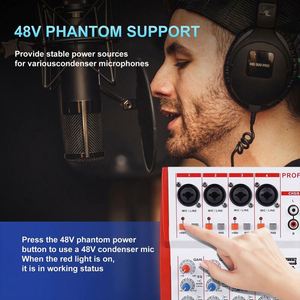 Table de mixage audio professionnelle 6 entrées avec préamplis micro, compresseurs et interface audio DSP 99 - Vente en gros - Product Image 5