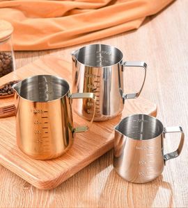 Pichet à lait en acier inoxydable épaissi pour barista, idéal pour le café et le thé, parfait pour la préparation de lattes art - Product Image 3