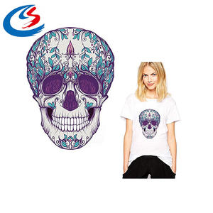 2026 Trendy HTV <strong>Skull</strong> Heat <strong>Transfer</strong> Sheet Stickers Color Various Designs <strong>Iron</strong> <strong>on</strong> <strong>Transfer</strong> for Tt Shirts - Product Image 4