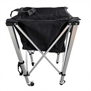 NewChance Portable PADIYEN PDY-07311 <strong>Tennis</strong>/Pickleball <strong>Ball</strong> Picker <strong>Basket</strong> With Wheels Foldable Design Oxford Cloth Customizable - Product Image 2