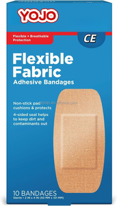 YOJO Vendaje Adhesivo Flexible de Tela XL (2 x 4 pulgadas) Resistente al Agua, Certificado CE, Protección para Todo Tipo de Piel, Seguridad Flexible - Product Image 2