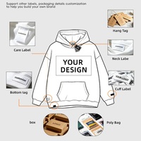 Ensemble de survêtement unisexe surdimensionné à capuche, deux pièces, coupe large, pantalon de jogging, streetwear personnalisé OEM