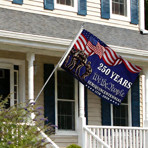 Drapeau de célébration du <span class=keywords><strong>250e</strong></span> anniversaire des États-Unis, drapeau américain 3x5 pieds, 250 ans, drapeau en polyester, personnalisation en usine - Product Image 4