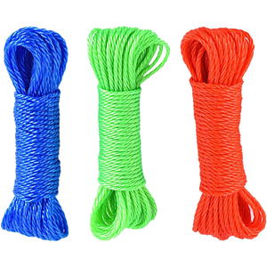 Corde synthétique en PVC résistante aux intempéries pour suspendre les vêtements, fil écologique flexible à fixer au mur pour le séchage des vêtements - Product Image 1