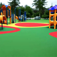 Höhe Schöne bunte Regenbogen Kunstrasen Rasen im Freien synthetischen Rasen für Gärten Kindergarten