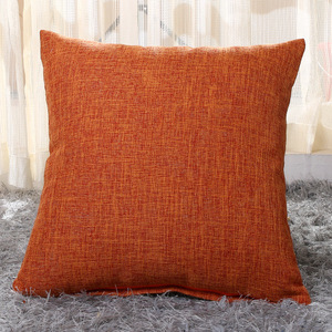 Colore arancione hotsale comodo federa di lino ispessito cuscino divano <span class=keywords><strong>testiera</strong></span> morbida borsa cuscino fodera e cuscino - Product Image 1