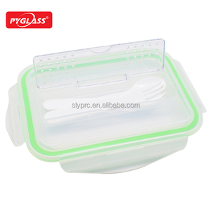 Boîtes alimentaires hermétiques <span class=keywords><strong>en</strong></span> <span class=keywords><strong>verre</strong></span> Zibo Shenglongyuan, boîte à <span class=keywords><strong>lunch</strong></span> bento <span class=keywords><strong>avec</strong></span> <span class=keywords><strong>couverts</strong></span> - Product Image 4