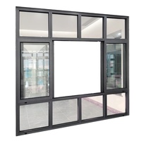 Ventana Corredera Horizontal WANJIA Moderna para Apartamento, de Aleación de Aluminio, Insonorizada, con Malla de Acero Inoxidable